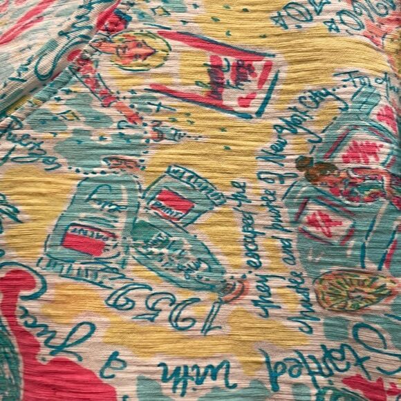 Lilly Pulitzer V-neck Print Top - Picture 4 of 6
